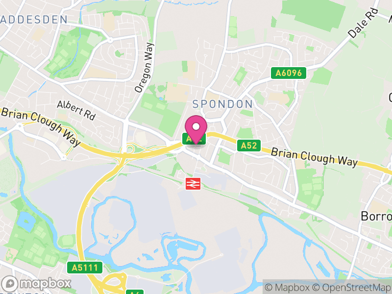 Map of properties for sale in Borrowash