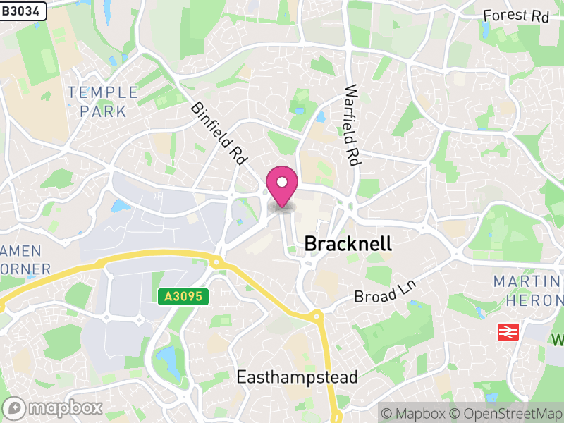 Map of properties for sale in Bracknell