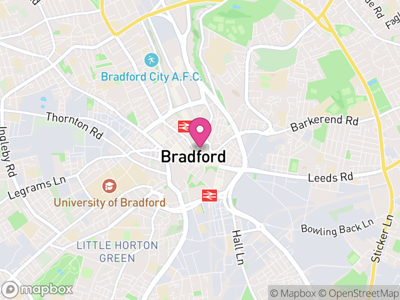 Map of properties for sale in Bradford