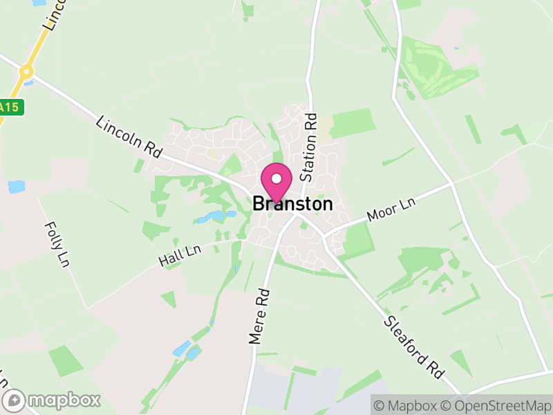 Map of properties for sale in Branston
