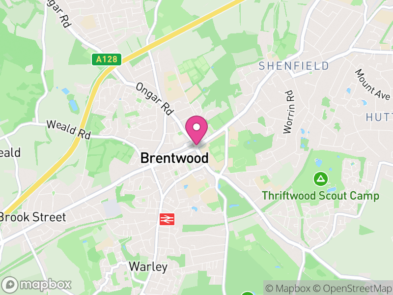 Map of properties for sale in Brentwood