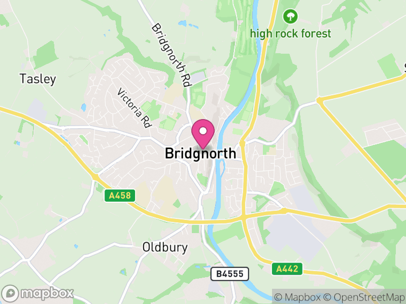 Map of properties for sale in Bridgnorth