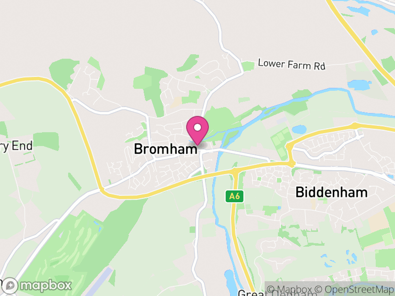 Map of properties for sale in Bromham