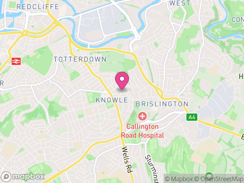 Map of properties for sale in BS4