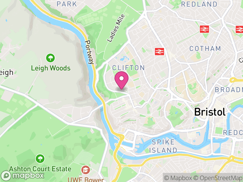 Map of properties for sale in BS8