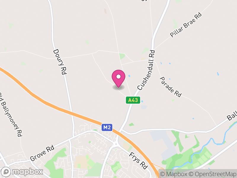 Map of properties for sale in BT43