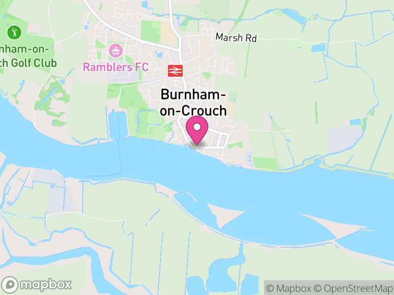 Map of properties for sale in Burnham On Crouch
