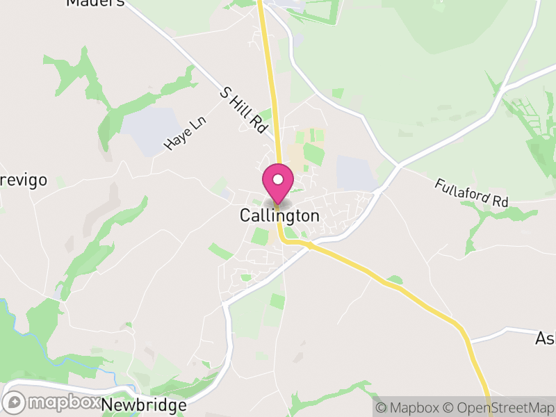 Map of properties for sale in Callington