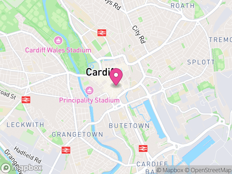 Map of properties for sale in Cardiff