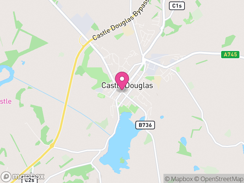 Map of properties for sale in Castle Douglas