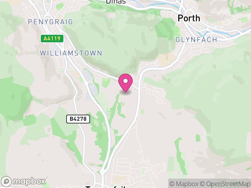 Map of properties for sale in CF39