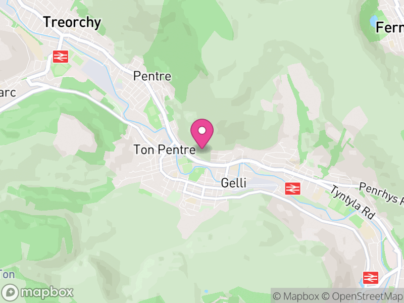 Map of properties for sale in CF41