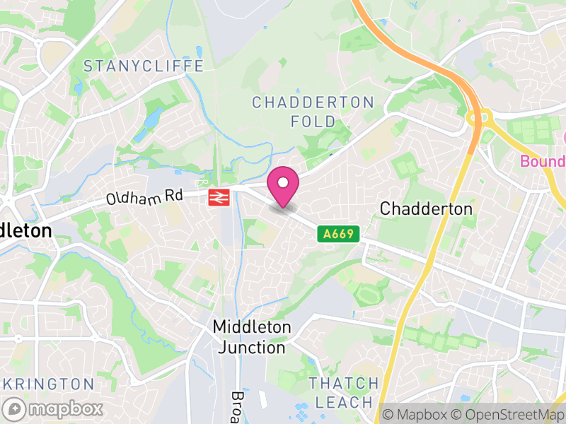 Map of properties for sale in Chadderton