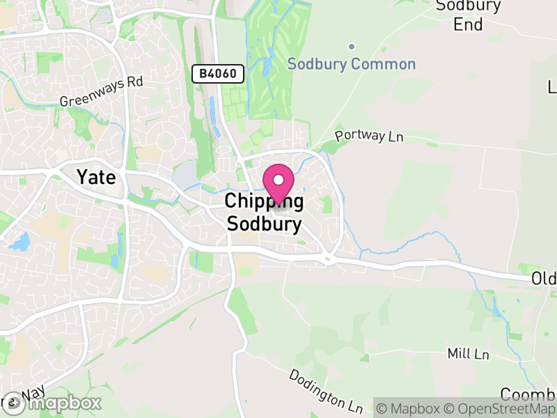 Map of properties for sale in Chipping Sodbury