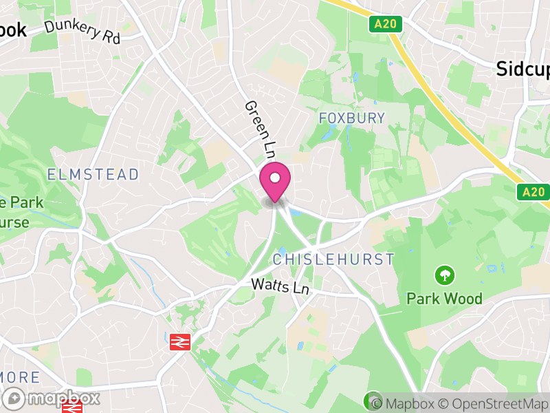 Map of properties for sale in Chislehurst