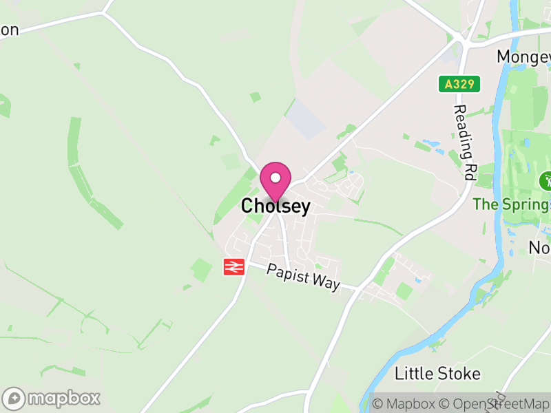 Map of properties for sale in Cholsey