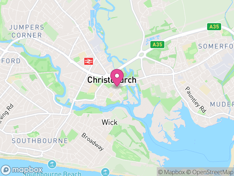 Map of properties for sale in Christchurch