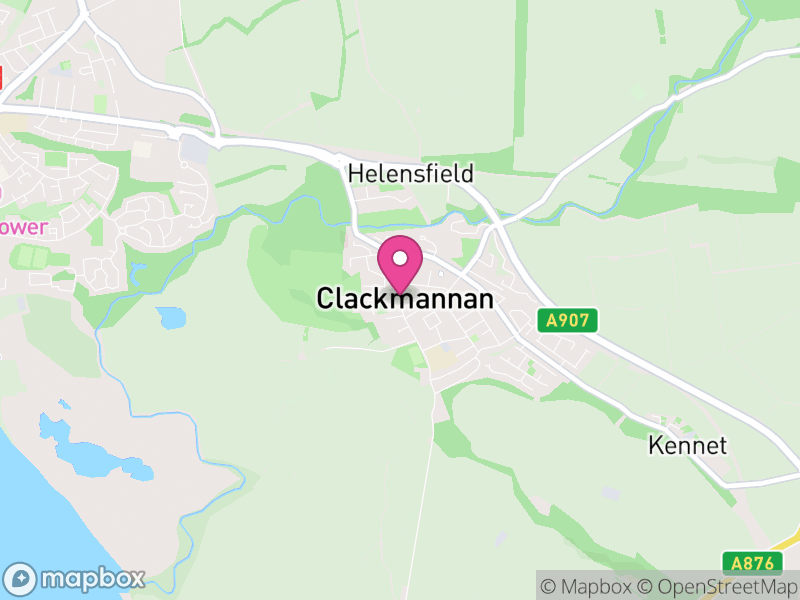 Map of properties for sale in Clackmannan