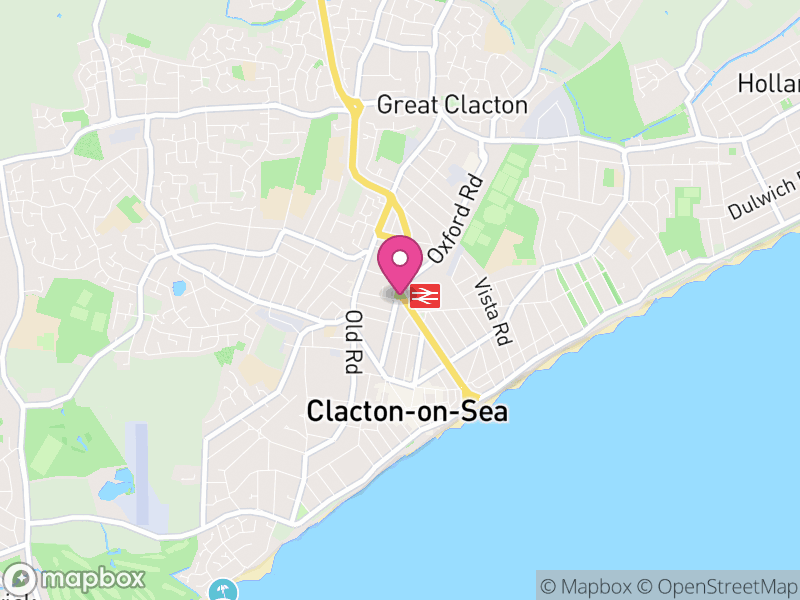 Map of properties for sale in Clacton On Sea