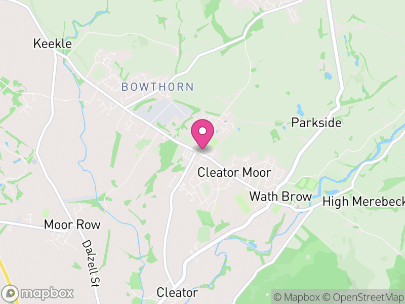 Map of properties for sale in Cleator Moor