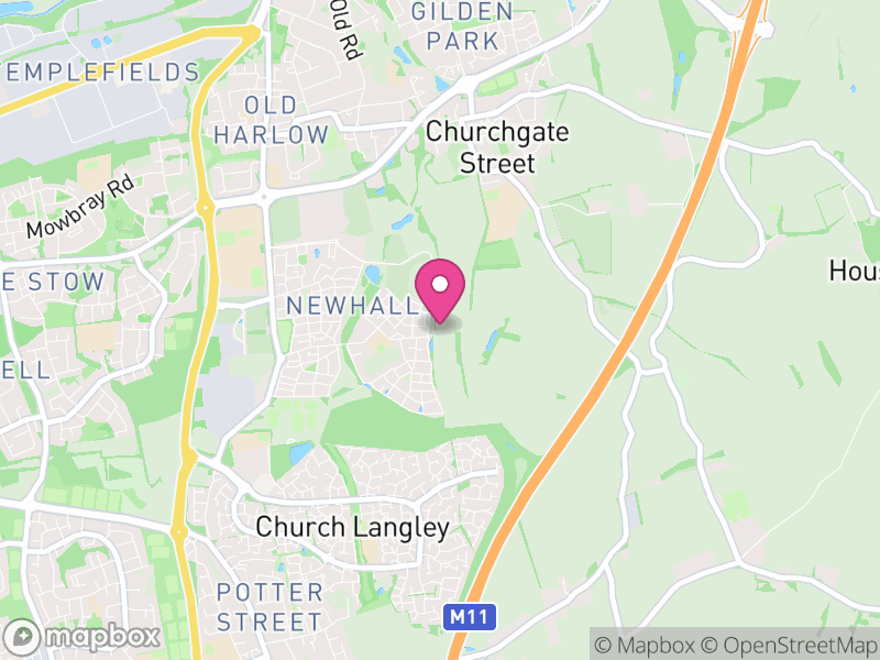 Map of properties for sale in CM17