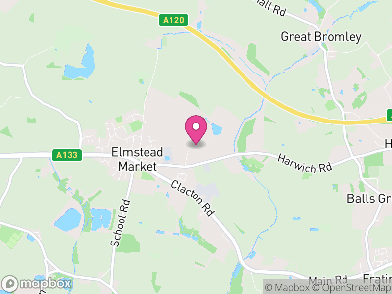 Map of properties for sale in CO7