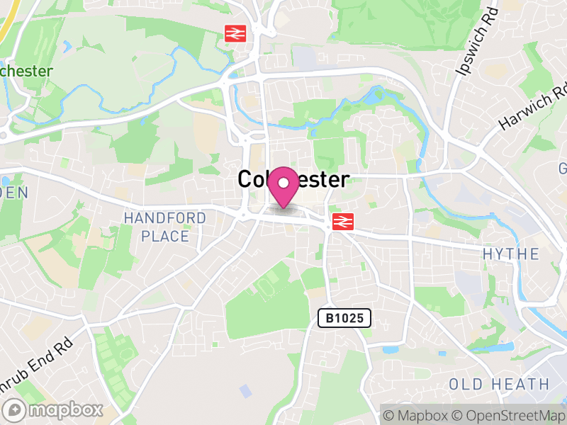 Map of properties for sale in Colchester