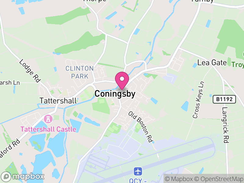 Map of properties for sale in Coningsby