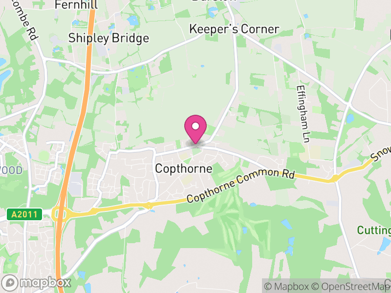 Map of properties for sale in Copthorne