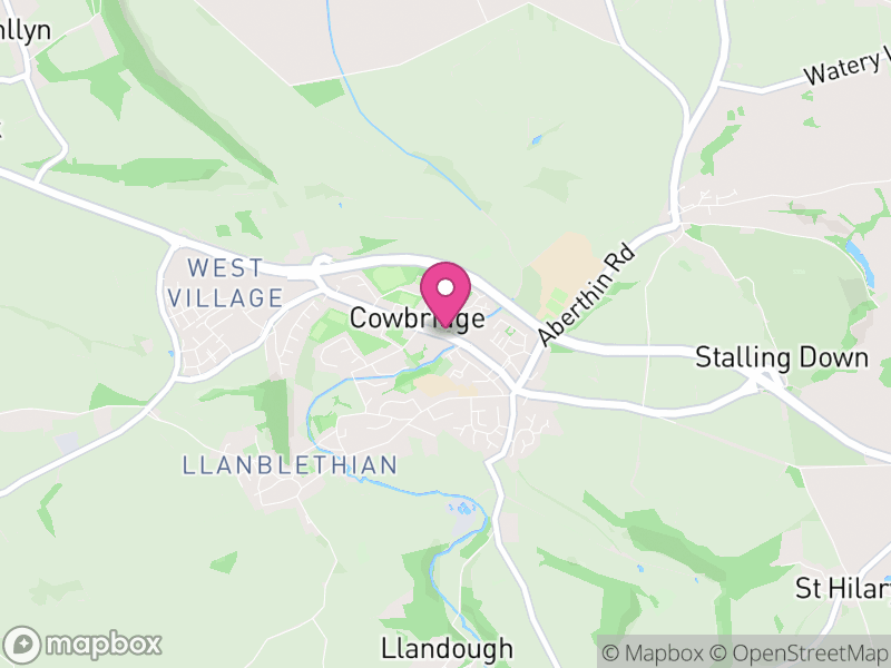 Map of properties for sale in Cowbridge