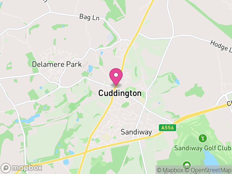 Map of properties for sale in Cuddington