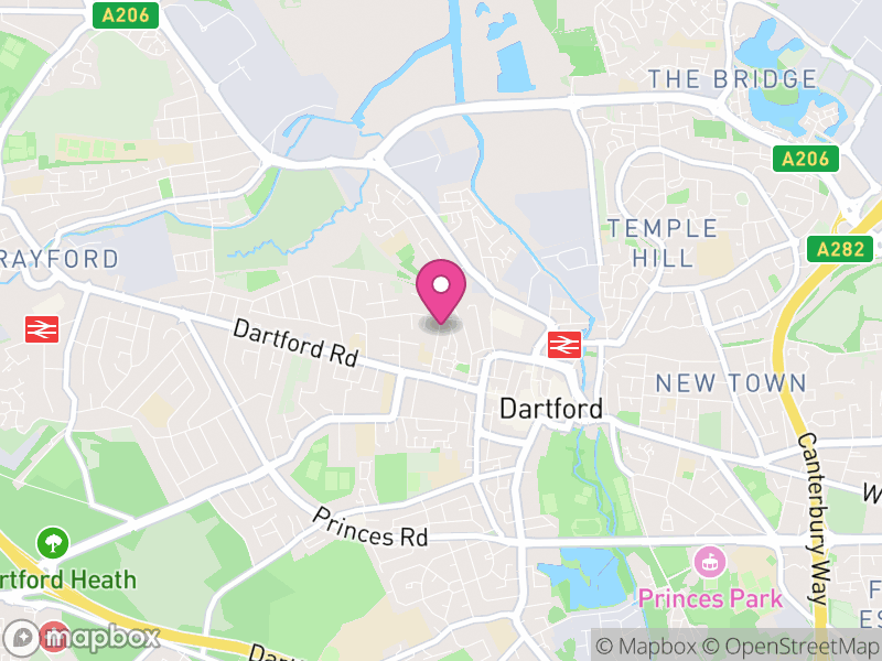 Map of properties for sale in DA1