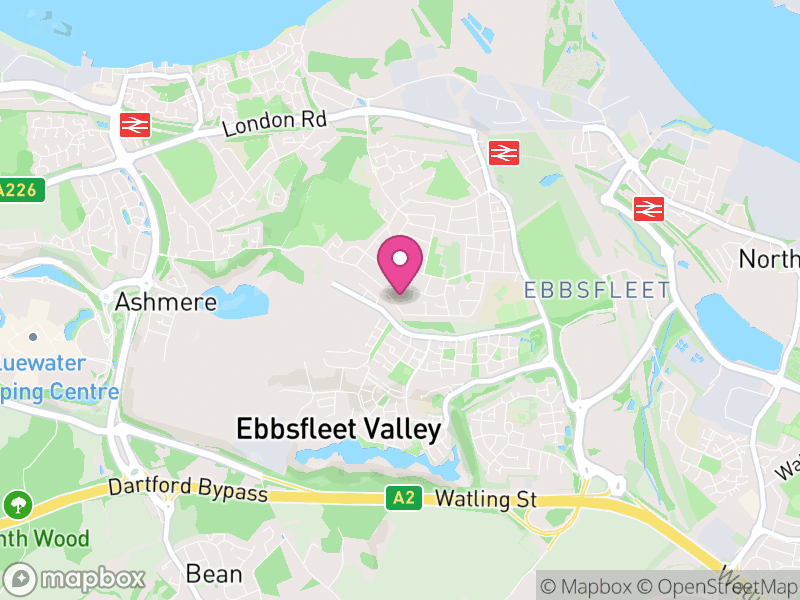 Map of properties for sale in DA10