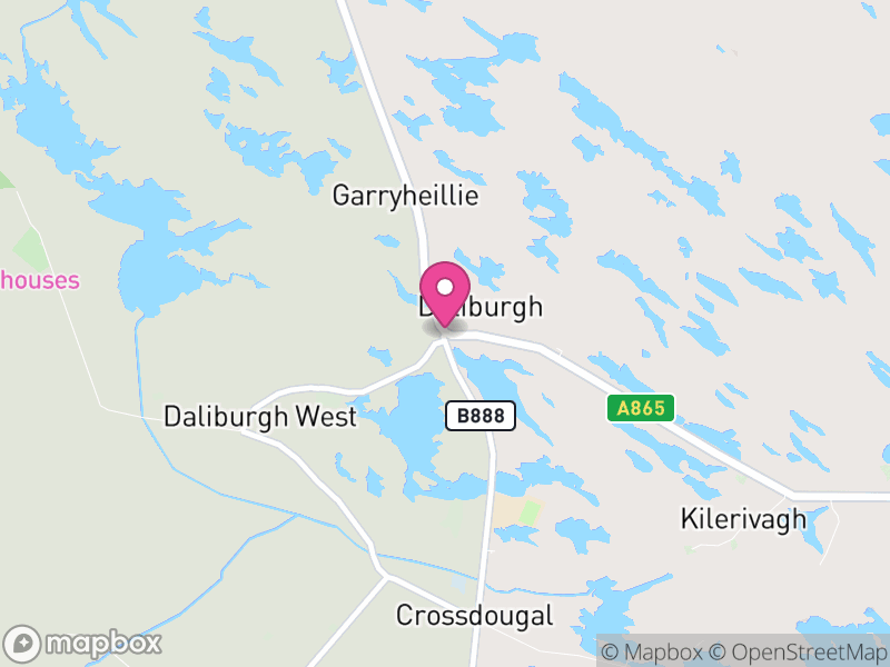 Map of properties for sale in Daliburgh