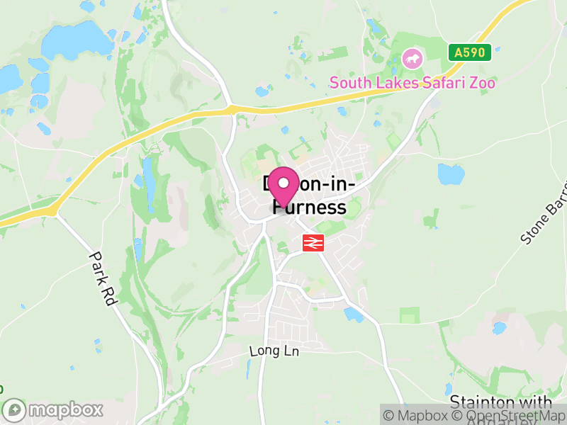 Map of properties for sale in Dalton In Furness