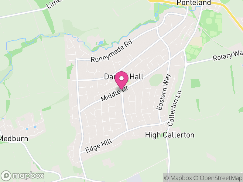 Map of properties for sale in Darras Hall