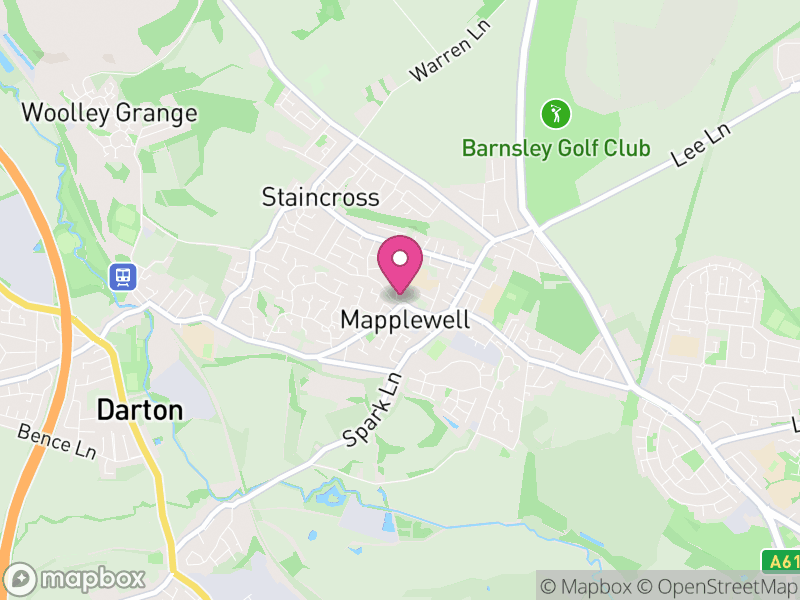 Map of properties for sale in Darton