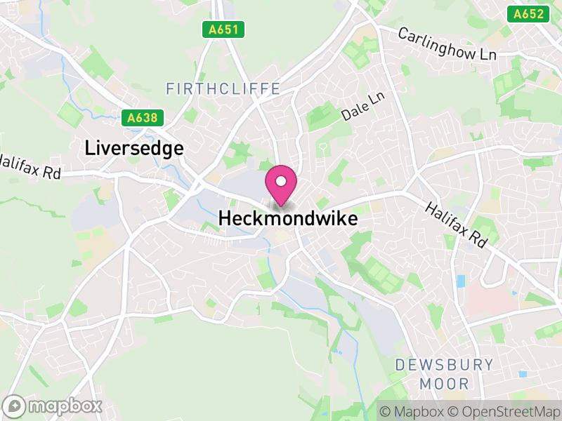 Map of properties for sale in Dewsbury