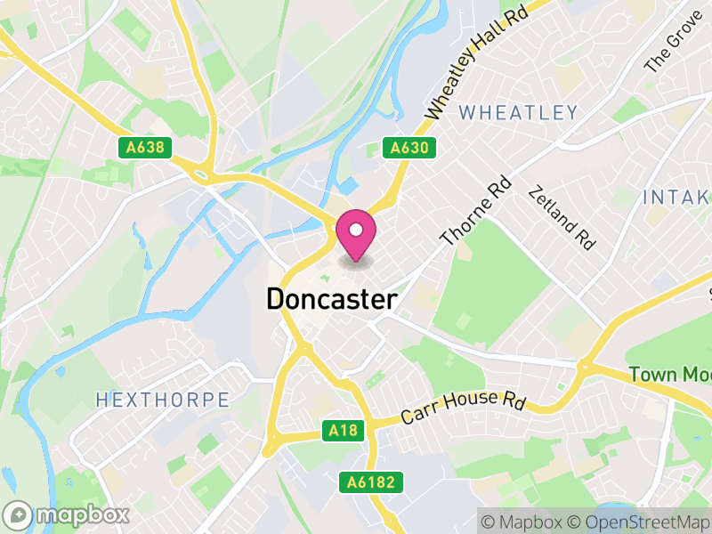 Map of properties for sale in Doncaster