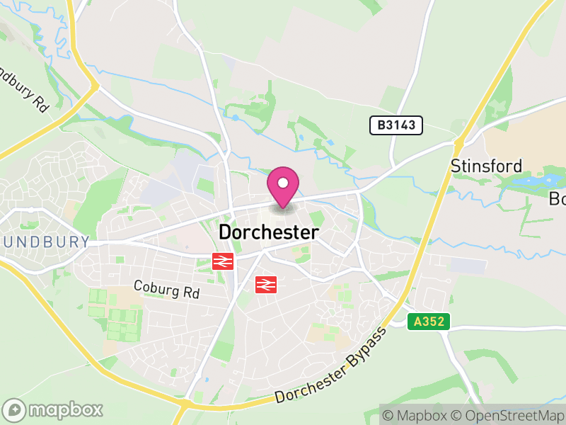 Map of properties for sale in Dorchester