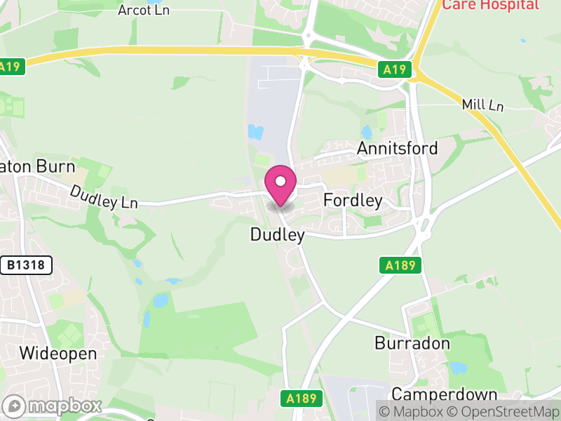 Map of properties for sale in Dudley
