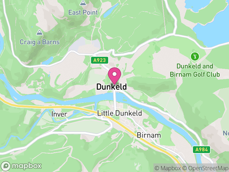 Map of properties for sale in Dunkeld