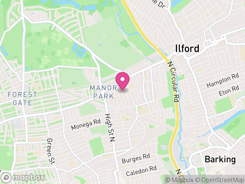 Map of properties for sale in E12