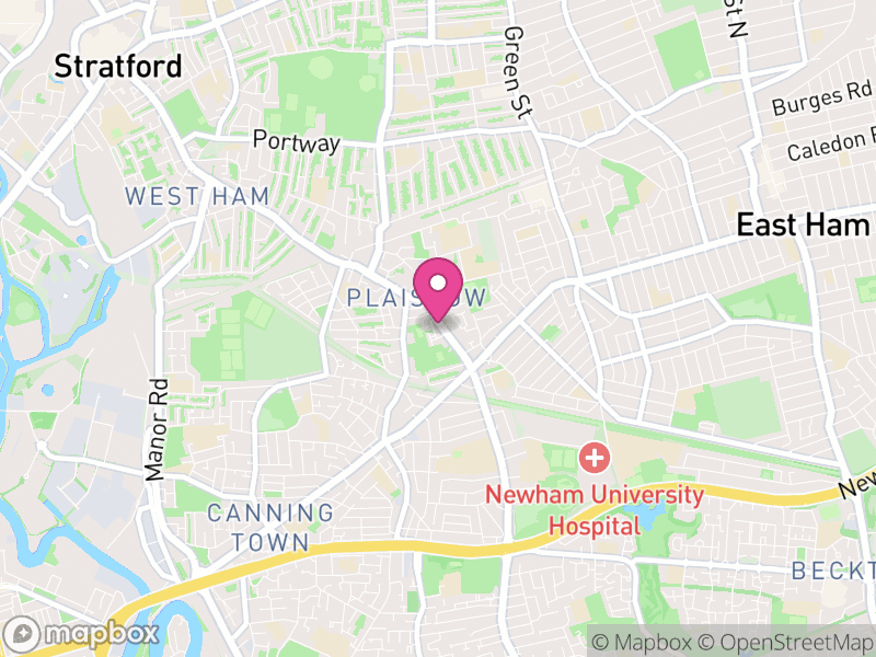 Map of properties for sale in E13