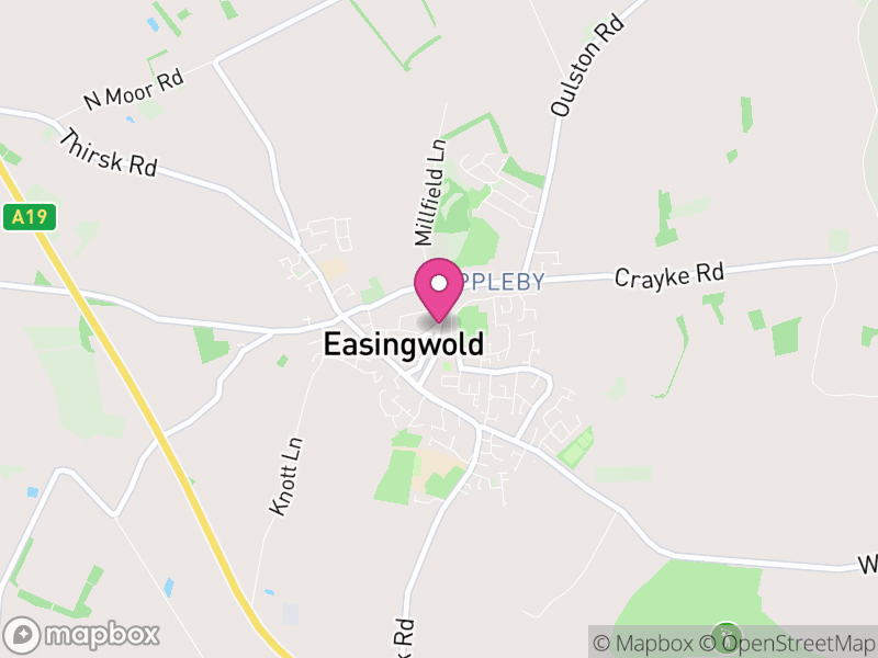 Map of properties for sale in Easingwold