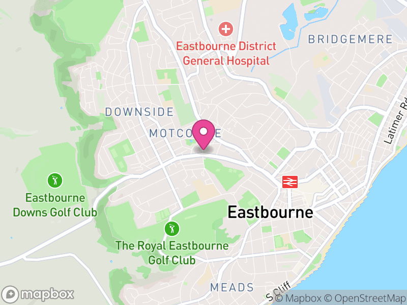 Map of properties for sale in Eastbourne