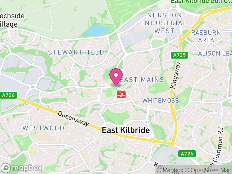 Map of properties for sale in East Kilbride