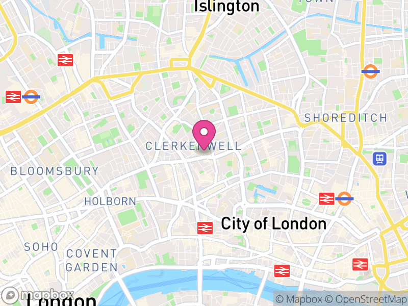 Map of properties for sale in EC1