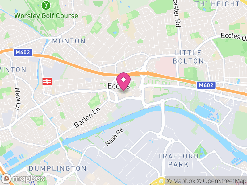 Map of properties for sale in Eccles