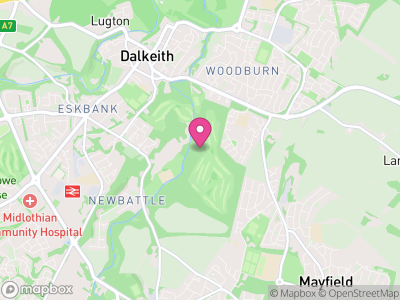 Map of properties for sale in EH22